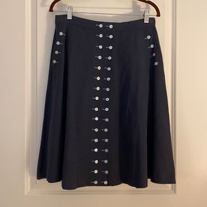 Myrtlewood of California ModCloth Navy Skirt NWOT
